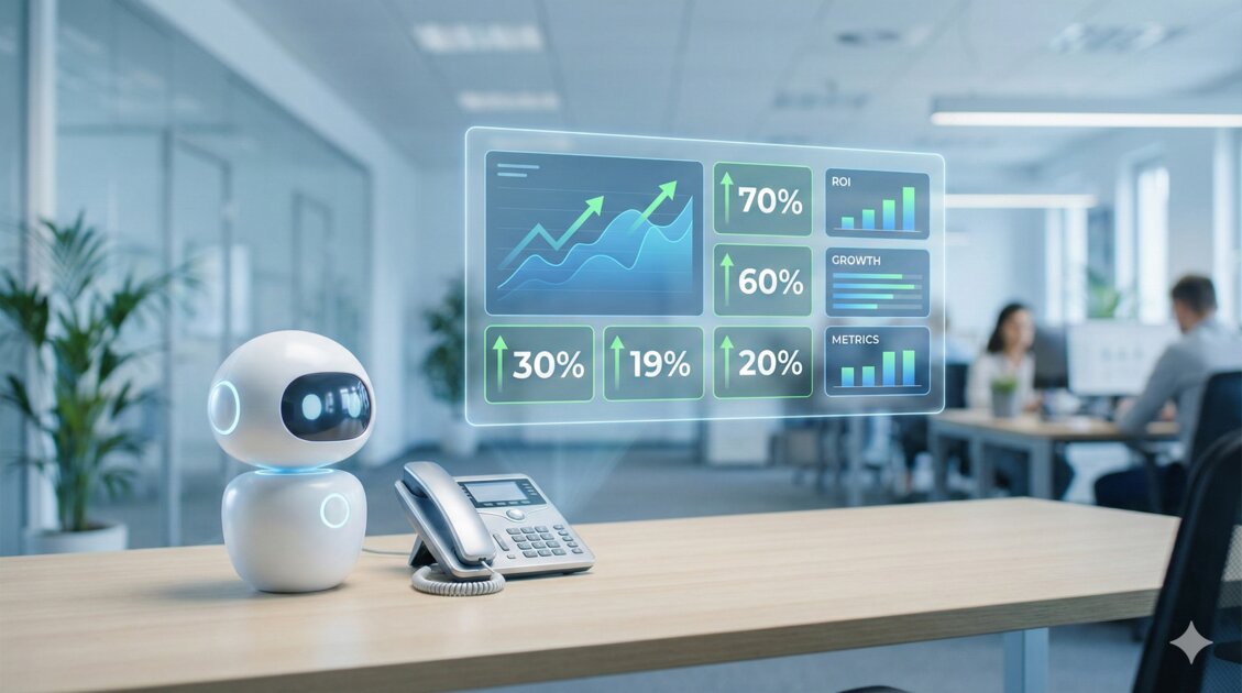 Come calcolare il ROI di un Receptionist AI (con esempio)